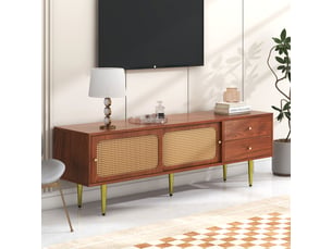 Meuble tv coloris marron 160 cm <strong>OXEZA</strong>  <strong></strong>
