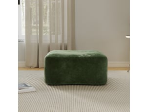 Pouf / repose pied <strong>VIVRYN</strong> <strong></strong> vert