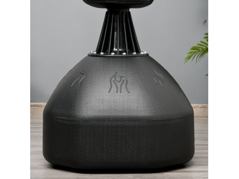 Mannequin de frappe sur pied 63x63x180 cm – noir – base lestable à ventouses pour boxe et kick-boxing - Conforama D
