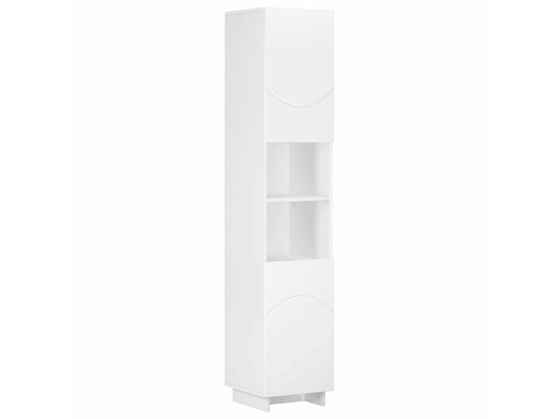 Meuble de rangement salle de bain blanc 36.5x38x180 cm - Conforama A