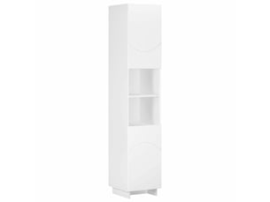 Meuble de rangement salle de bain blanc 36.5x38x180 cm