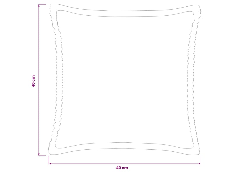  Lot de 2 housses de coussin houten jaune 40 x 40 cm velours côtelé cf49336  - Conforama E