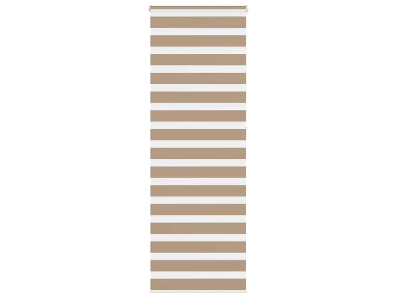  Store zèbre, store de fenêtre marron sable largeur du tissu 80,9 cm polyester cf48834  - Conforama B