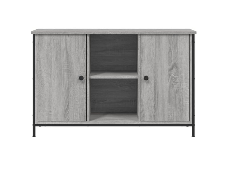  Meuble tv - banc tv - meuble de rangement sonoma gris 100x35x65 cm bois d'ingénierie  - Conforama E