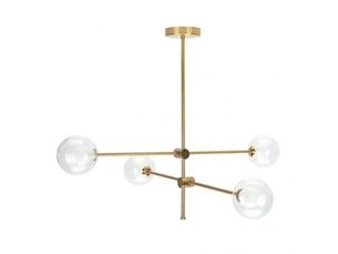 Fabrilamp jerusalen, lampe, moderne, 4 x g9, bronze, 63 x 82 x 82 cm