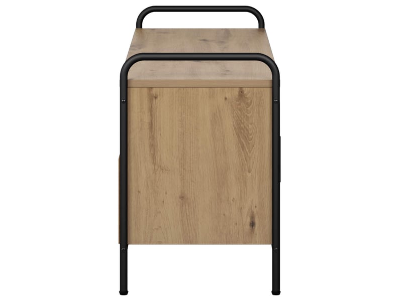  Meuble tv moderne, banc tv 79,5x33x50 cm chêne artisanal bois d'ingénierie  - Conforama E