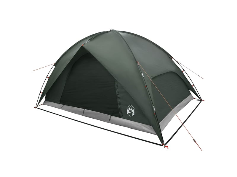 Tente de camping avec un abri imperméable 4 personne vert armée shl28094 - Conforama D