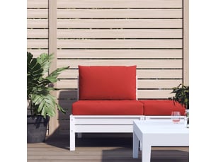Lot de 2 coussins de palette, coussins de canapé rouge tissu oxford cf59618