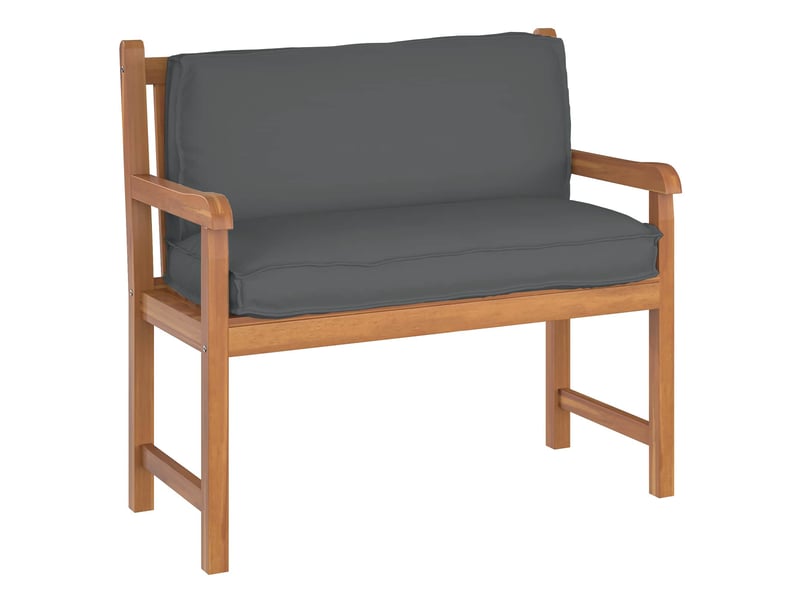  Coussin d'assise, coussin pour chaisecanapé tissu oxford anthracite 120 x 40 x 12 cm cf56638  - Conforama A