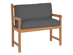 Coussin d'assise, coussin pour chaisecanapé tissu oxford anthracite 120 x 40 x 12 cm cf56638
