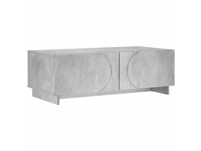 Table basse - table de salon - table à thé gris béton 102 x 50,5 x 35 cm bois composite - Conforama A