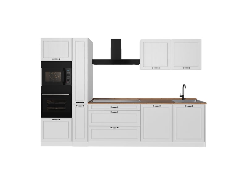  Vicco cuisine, blanc campagneblanc, 310cm sans plan de travail  - Conforama A