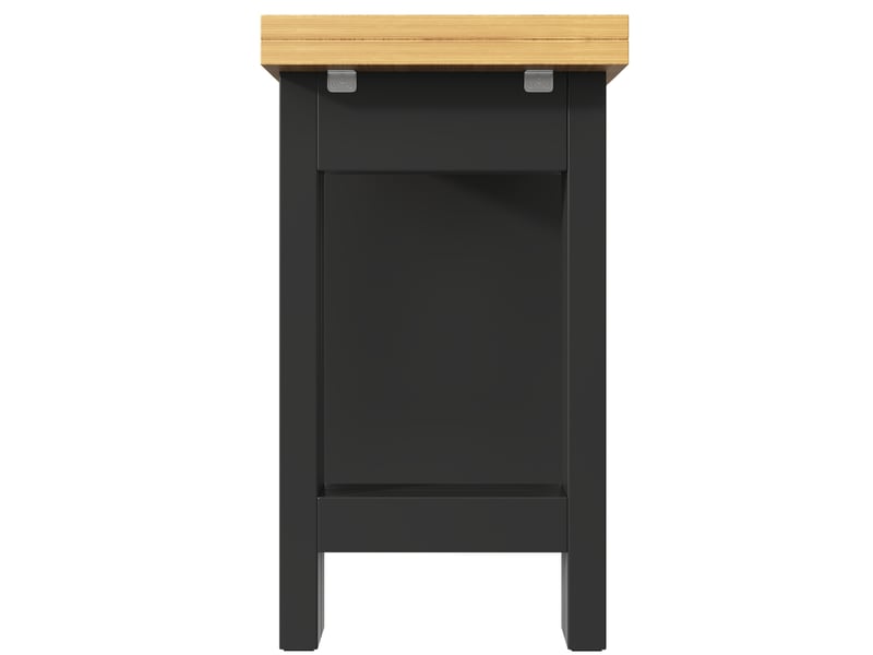  Table de bar extensible avec tiroir et tablette à snack, noir, 120-200 x 40 x 75.5 cm  - Conforama E