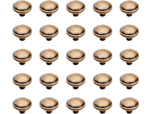 Emuca 9160008 poignée de meubles, couleur bronze, 32 mm, jeu de 25 pièces