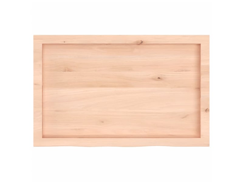 Comptoir de salle de bain, plan de travail 80x50x(2-6) cm bois massif non traité cf65773 - Conforama C