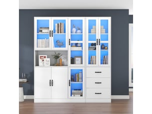 Vitrine coloris blanc  <strong></strong> <strong></strong> - x