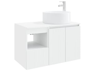 Ensemble de mobilier de salle de bain 2 pc blanc cf63995