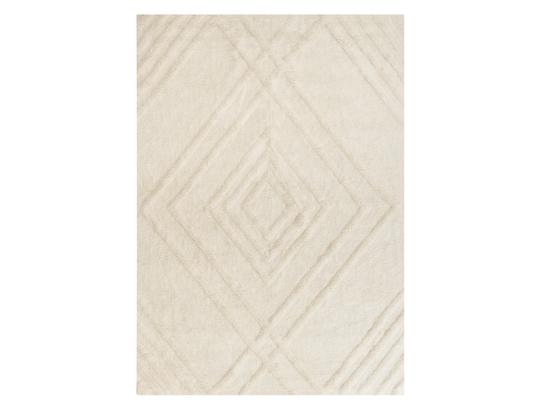  Tapis enfant ziro  beige clair 140 x 200 cm coton  - Conforama A