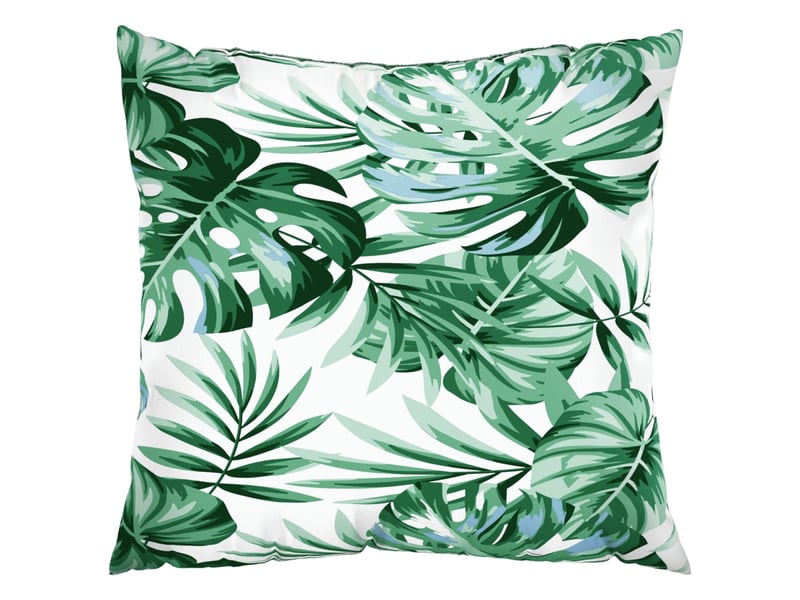  Lot de 4 coussins de canapé, coussins décoratifs motif de feuilles 60x60 cm tissu cf59226  - Conforama C