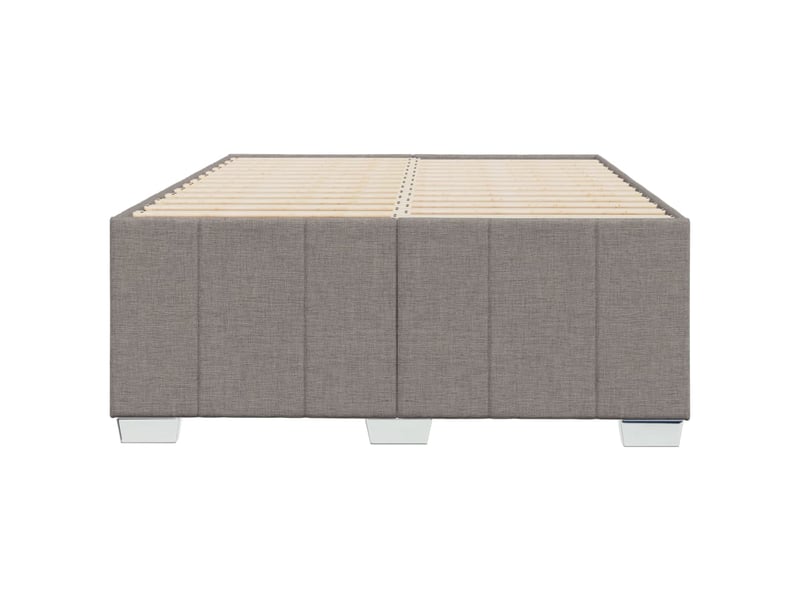  Lit double- lit adulte -  cadre de lit sans matelas taupe 120x190 cm tissu  - Conforama C