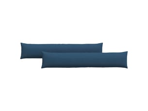 Lot de 2 coussins de canapé, coussins décoratifs tissu bleu 200 x 40 cm cf58774