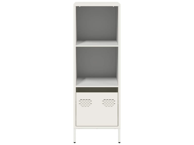  Buffet haut - bahut - meuble de rangement blanc 35x39x103,5 cm acier  - Conforama E