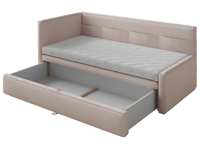  Selsey nesmi - lit rembourré - 90x200 cm - beige Nesmi - Conforama E