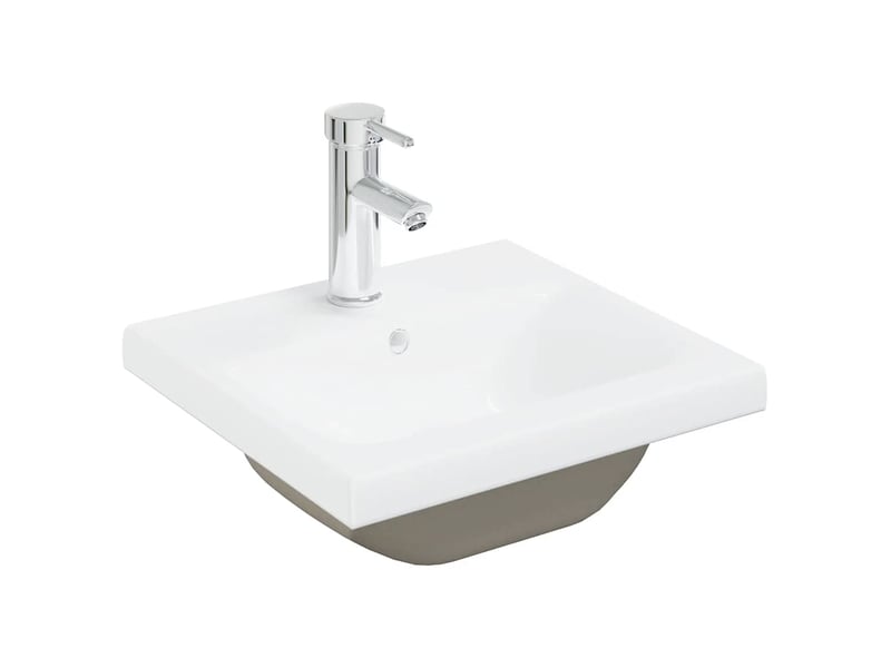  Meuble lavabo avec bassin et robinet intégré, armoire de salle de bains chêne artisanal cf65561  - Conforama D