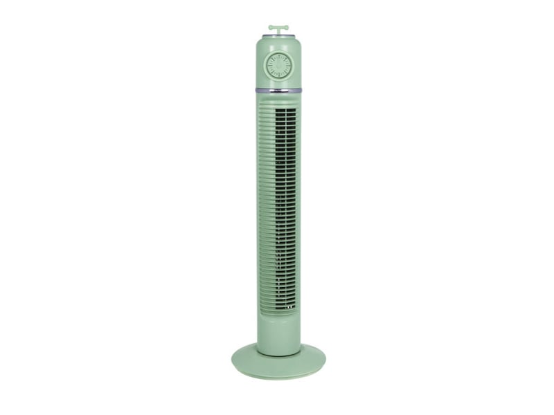  Ventilateur colonne fabrilamp huracan vert 45 w 3 vitesses minuterie oscillant 75 × 22 × 22 cm 240771006 - Conforama A