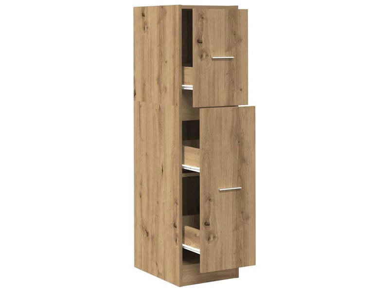  Meuble de rangement, armoire d'apothicaire chêne artisanal bois d'ingénierie shl4962  - Conforama A