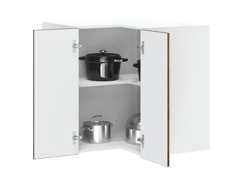  Meuble de rangement, armoire murale d'angle de cuisine kalmar chêne fumé  - Conforama B