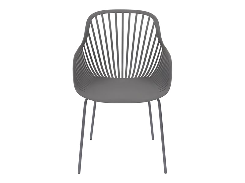 Lot de 2 fauteuils - home deco factory - ibiza - extérieur - gris - Conforama B