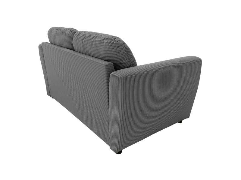  Canape droit fixe gris 2 places  - Conforama D