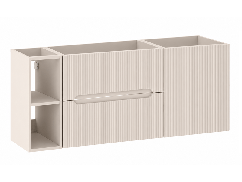  Ensemble salle de bain avec étagère novo l.120 cm cachemire mat  - Conforama A