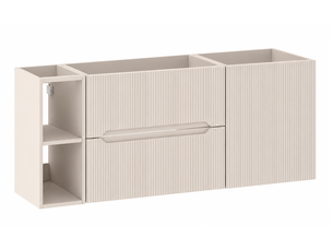 Ensemble salle de bain avec étagère novo l.120 cm cachemire mat