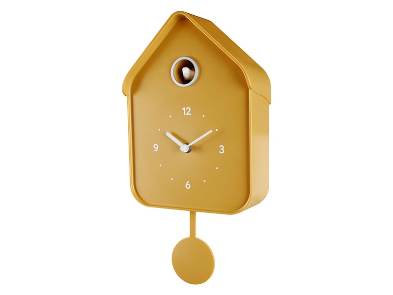 Horloge coucou jaune 20.6x39cm  - Conforama B