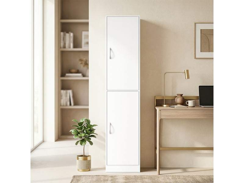  Bibliothèque de 180 cm de haut, meuble de rangement moderne avec 5 étagères réglables pour chambre ou bureau.  - Conforama D