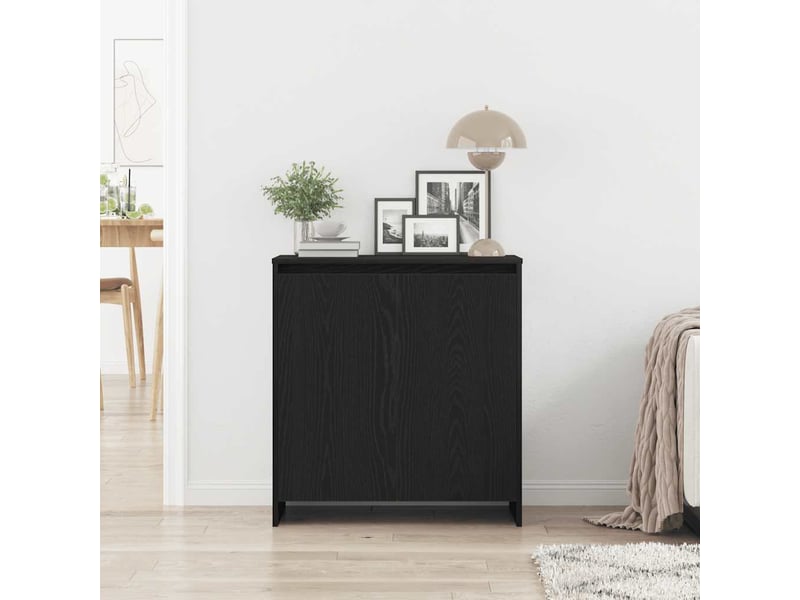 Buffet - bahut - meuble de rangement chêne noir 70x41x75 cm bois d'ingénierie  - Conforama C