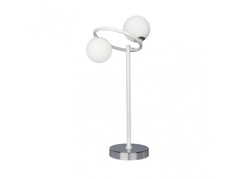  Lampe à poser fabrilamp la habana g9 coloris blanc chromé 50 x 21 x 23 cm 154571001 - Conforama A