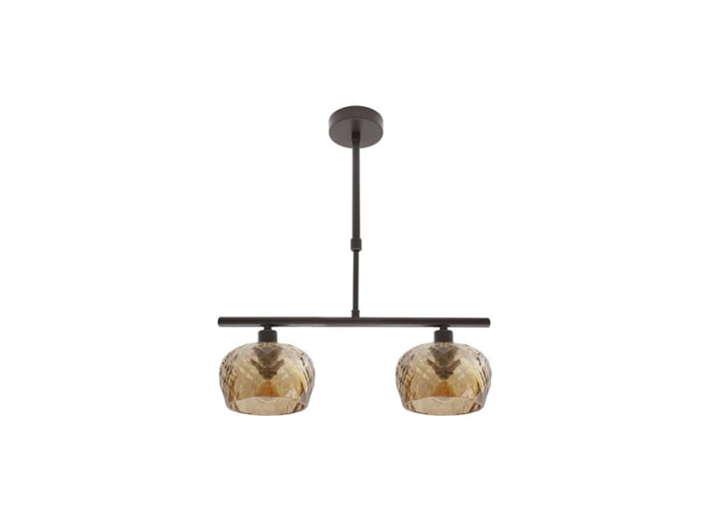  Fabrilamp estela, lampe, moderne, 2 x e14, marron, 45-57 x 41 x 13 cm 196852002 - Conforama A