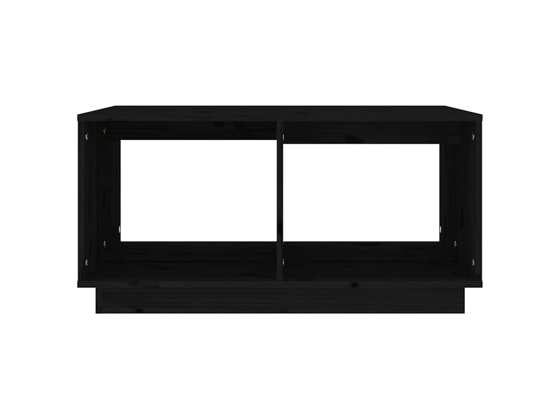  Table basse | table de salon noir 80x50x40 cm bois massif de pin shl4479  - Conforama E