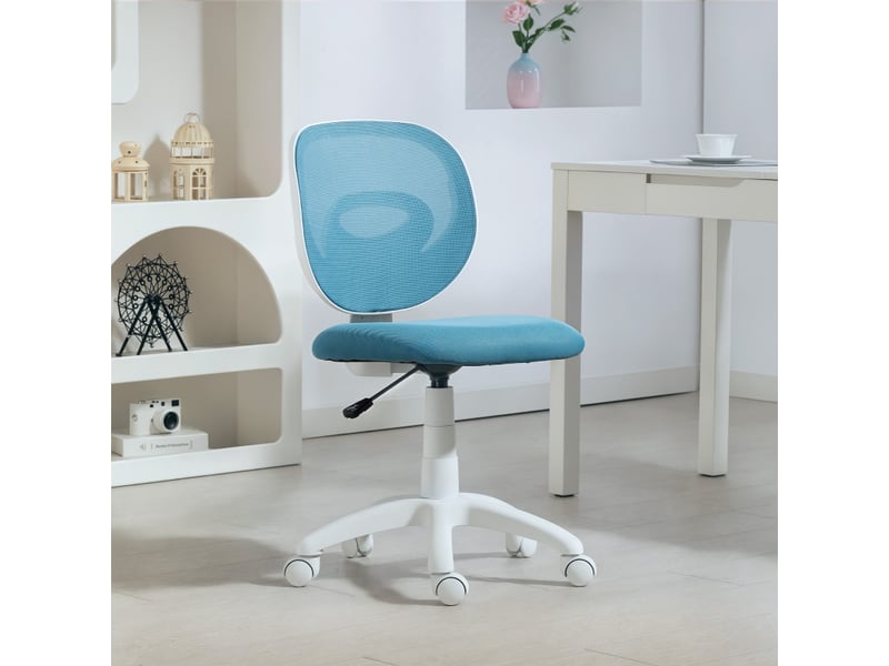  Ilian chaise de bureau ergonomique dossier en c bleu  - Conforama B