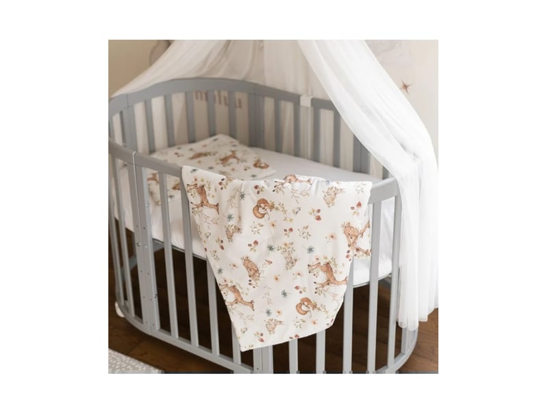  Parure de lit bébé couette et oreiller 120 × 90 cm - taille l - forêt waldin BD-L-04 - Conforama D