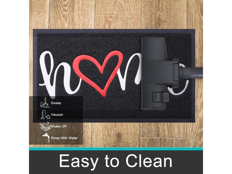  1 pièce 44 x 76 cm (noir) paillasson extérieur home, paillasson intérieur, tapis d'entrée, paillasson extérieur antidérapant et anti-poussière  - Conforama D