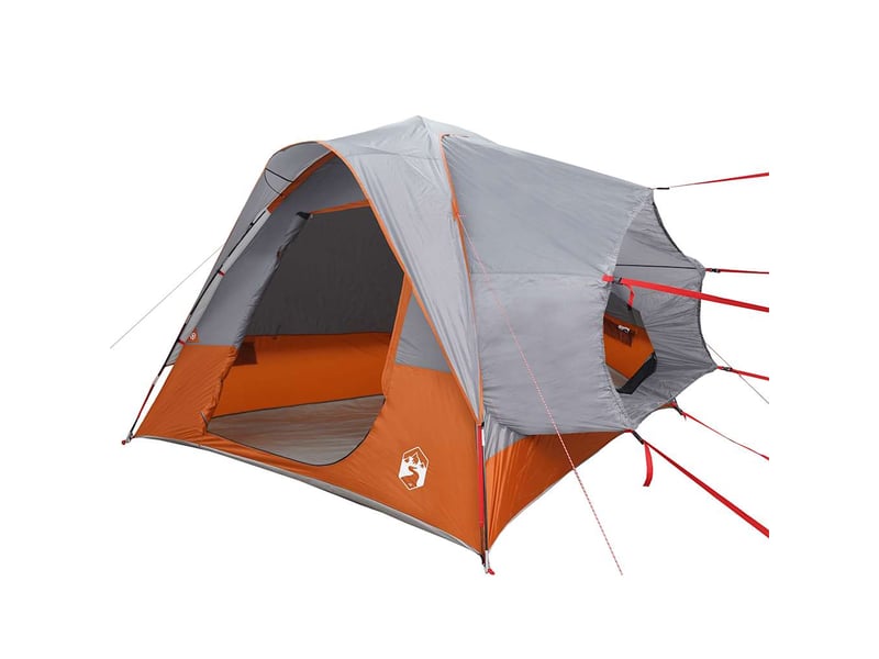  Tente voiture pour camping 4 personnes gris et orange imperméable shl83665  - Conforama C
