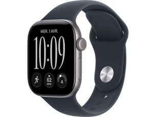 Montre intelligente gps cellular 42 mm aluminium gris avec bracelet sport marine series 12