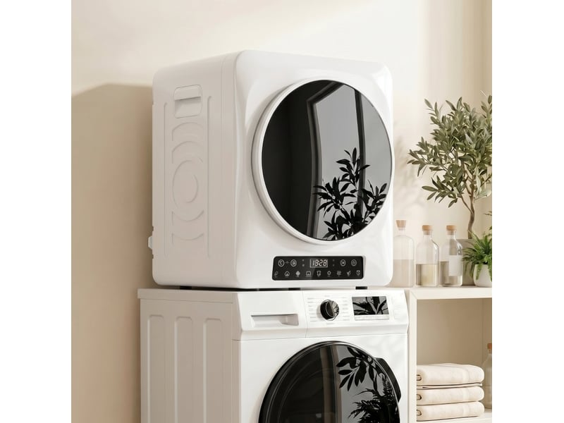  Sèche-linge à évacuation compact 5 kg 49x43x61 cm – blanc – 1000 w, modes eco et extra sec, capteur d'humidité  - Conforama B
