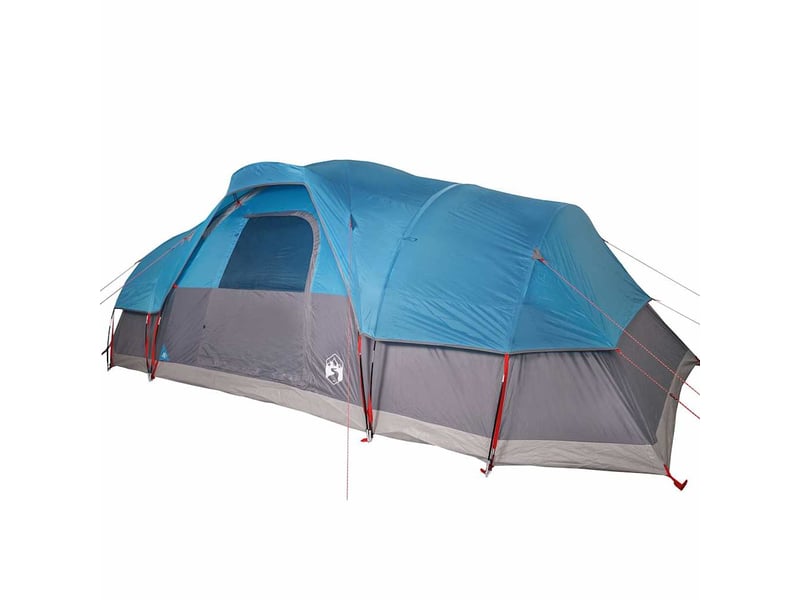 Tente de camping, tente à dôme 11 personnes bleu imperméable - Conforama D