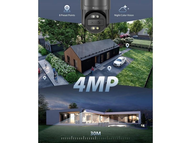 Caméra de sécurité 4g lte double objectif 2,5k zoom hybride 10x 149519_AABHI91392_6_DROPFR - Conforama C