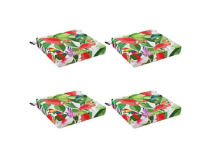 Lot de 4 coussins de siège, coussins d'assise soest 100 % polyester cf60178